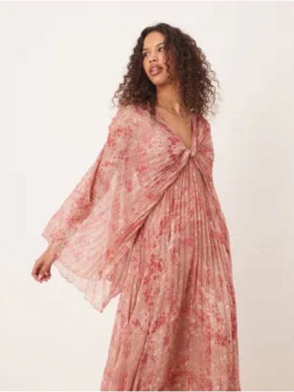 ASOS Pink Floral Maxi Dress
